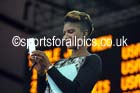 Denise Lewis on her iPhone at the Glasgow Diamond League. Photo: David T. Hewitson/Sports for All Pics